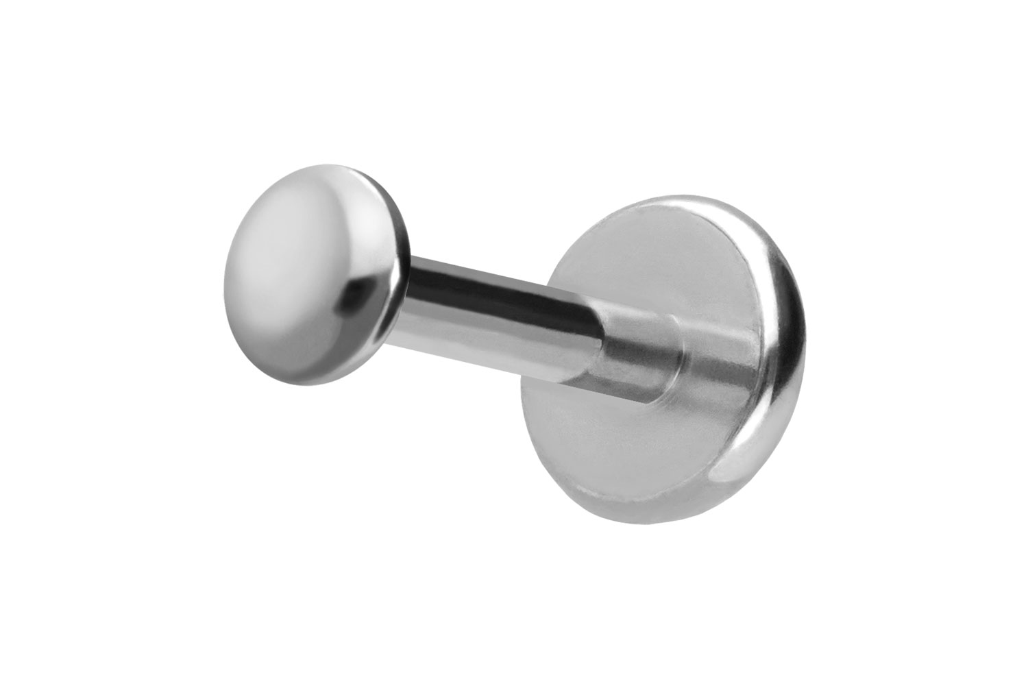 Titan Labret Piercing mit Push Fit DISC